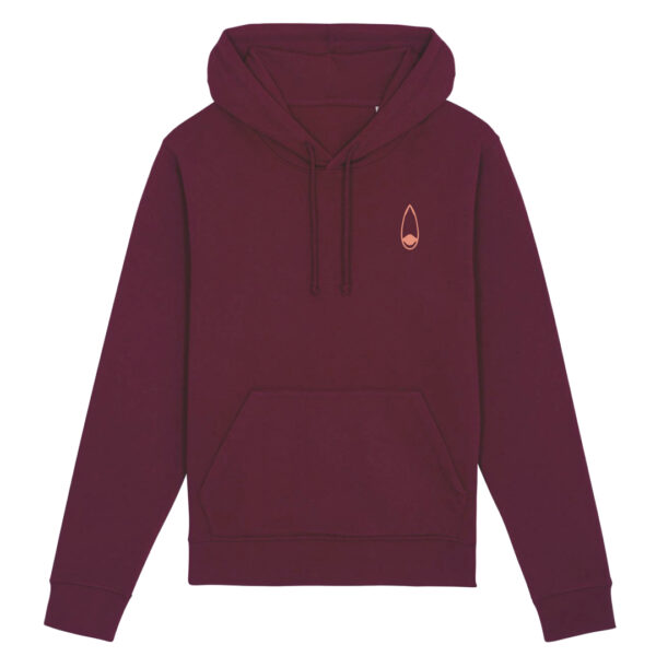 FELPA CAPPUCCIO GOCCIA LA PUNTA PINK burgundy