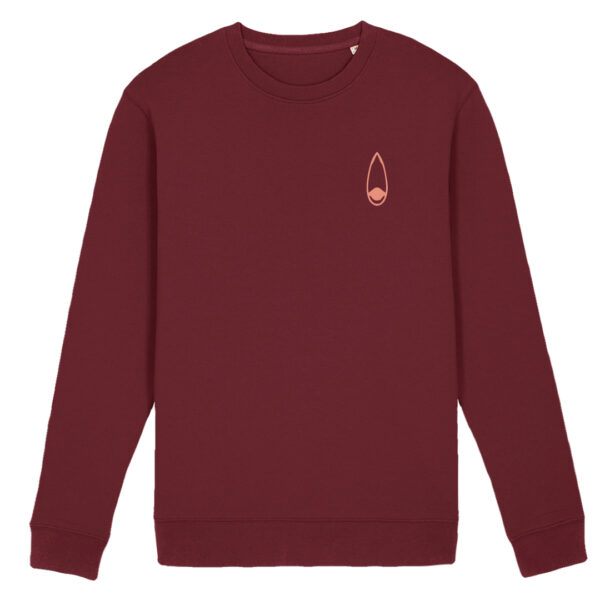 FELPA GIROCOLLO GOCCIA LA PUNTA PINK burgundy