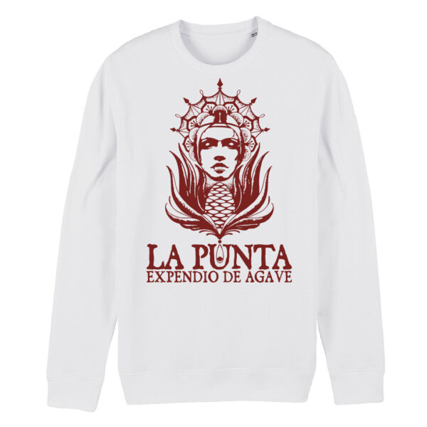 FELPA GIROCOLLO LA PUNTA BURGUNDY white