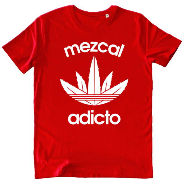 T-SHIRT UNISEX AGAVESITO LOGO WHITE red