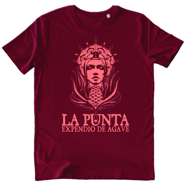 T-SHIRT UNISEX LA PUNTA PINK burgundy